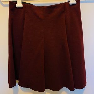 plain maroon brandy Melville skater skirt!